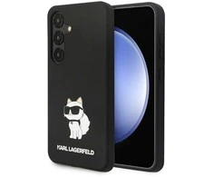 Karl Lagerfeld KLHCS24SSNCHBCK S24 S921 kietas dėklas juodos spalvos Silicone Choupette