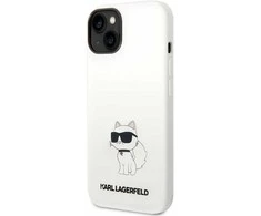 Karl Lagerfeld dėklas, skirtas iPhone 14 Plus 6,7 KLHCP14MSNCHBCH baltas HC Silicone NFT Choupette