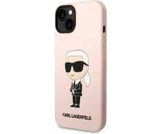 Dėklas Karl Lagerfeld KLHCP14MSNIKBCP IPHONE 14 PLUS / 15 PLUS 6.7 "HARDCASE Rožinis / Rožinis SILICONE IKONIK