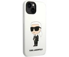 Dėklas Karl Lagerfeld KLHCP14MSNIKBCH IPHONE 14 PLUS / 15 PLUS 6.7 "HARDCASE Baltas / Baltas SILICONE IKONIK