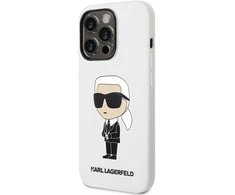 Karl Lagerfeld dėklas, skirtas iPhone 14 Pro Max 6,7 KLHCP14XSNIKBCH baltos spalvos kietas dėklas , skirtas Silikoninis Ikonik