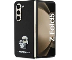 Karl Lagerfeld KLHCZFD5SAKCNPK Z Fold5F946 kietas dėklas juodos spalvos Saffiano Karl&Choupette Pin