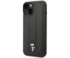 Dėklas Karl Lagerfeld KLHCP14MPSQPK IPHONE 14 PLUS / 15 PLUS 6.7 "HARDCASE JUODA / Juodas PUFFY IKONIK PIN