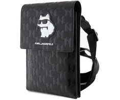 Karl Lagerfeld krepšys Saffiano Monogram Choupette (KLWBSAKHPCK) juodos spalvos
