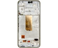 LCD ekranas + jutiklinis blokas + priekinis dangtelis Samsung A546B Galaxy A54 5G Awesome Baltas (pakeitimų paketas)