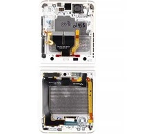 Dėklas LCD display + Touch Unit Inner Samsung F711B Galaxy Z Flip 3 5G Kreminis (Service Pack)