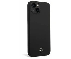 Mercedes MEHCP14MSILBK Apple iPhone 14 Plus / 15 Plus 6.7″ juodos spalvos kietas dėklas Silicone Line