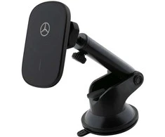 Mercedes MEWCCGSLK 15W indukcinis laikiklis oro grotelėms/stiklui juodos spalvos Sidabrinis Stars MagSafe