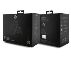 Mercedes MEWCCGSLK 15W indukcinis laikiklis oro grotelėms/stiklui juodos spalvos Sidabrinis Stars MagSafe