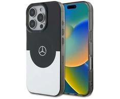 Mercedes MEHMP16X23HBIGK Apple iPhone 16 Pro Max 6.9" dėklas telefonui sidabro spalvos Doubel Layer BiColor MagSafe