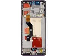 Motorola Edge 60 Pro LCD ekranas + lietimui jautrus skydelis + priekinis dangtelis, spindinčios vynuogės spalvos (pakeitimo paketas)