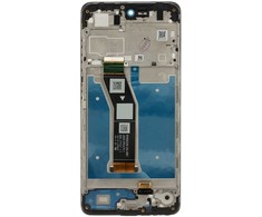 Dėklas „Motorola G04“ skystųjų kristalų ekranas + jutiklinis blokas + juodas priekinis dangtelis (servisų paketas)