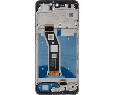 „Motorola G04s“ LCD ekranas + lietimui jautrus skydelis + priekinis dangtelis, juodi (pakeitimo paketas)