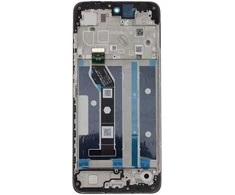 Motorola G15/G15 Power LCD ekranas + jutiklinis blokas + priekinis dangtelis (techninės priežiūros rinkinys)