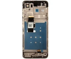 Motorola G23 LCD Ekranas + Touch Unit + Front Cover Juodas (Service Pack)