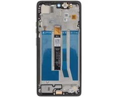 Dėklas Motorola G75 5G LCD Ekranas + Touch Unit + Front Cover Pilkas (Service Pack)