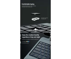 Nillkin Bumper Combo Keyboard Case (Backlit Version) Apple iPad Pro 11 2024 dėklas planšetiniam kompiuteriui