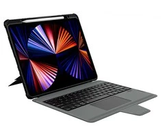 Nillkin Bumper Combo Keyboard dėklas skirtas Apple iPad Pro 12.9 2020/2021/2022/ Air 13 2024/2025 Juodas
