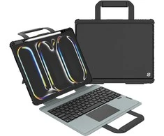 Nillkin Bumper GO Keyboard (Backlit Version) Apple iPad Pro 13 2024 dėklas planšetiniam kompiuteriui juodos spalvos