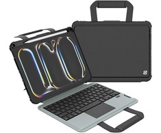 Nillkin Bumper GO Keyboard (Backlit Version) Apple iPad Pro 11 2024 dėklas planšetiniam kompiuteriui juodos spalvos