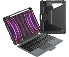 Nillkin Bumper Link Keyboard (Backlit Version) Apple iPad Pro 11 2024 dėklas planšetiniam kompiuteriui juodos spalvos