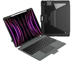 Nillkin Bumper Link Keyboard (Backlit Version) Apple iPad Pro 13 2024 dėklas planšetiniam kompiuteriui juodos spalvos