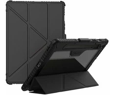 Nillkin Bumper PRO Protective Stand dėklas Multi-angle skirtas Samsung Galaxy Tab S10 FE juodos spalvos