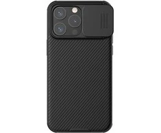 Nillkin CamShield Pro dėklas, skirtas iPhone 15 Pro (juodas)