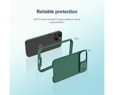 Nillkin CamShield Pro Apple iPhone 14 Plus Armored Camera Protector dėklas telefonui mėlynos spalvos