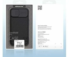 Dėklas Nillkin CamShield Pro Apple iPhone 14 žalias