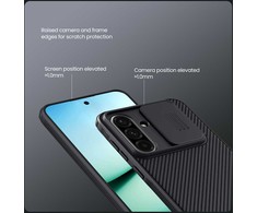 Nillkin CamShield PRO Hard Case skirta Samsung Galaxy A36 5G dėklas telefonui juodos spalvos