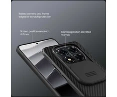 Nillkin CamShield PRO Hard Xiaomi Redmi Note 14 Pro+ 5G dėklas telefonui juodos spalvos