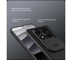 Nillkin CamShield PRO Hard Xiaomi Redmi Note 14 Pro 5G/Poco X7 5G dėklas telefonui žalios spalvos