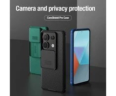 Xiaomi Redmi Note 13 Pro 5G Nillkin CamShield Pro dėklas telefonui juodos spalvos