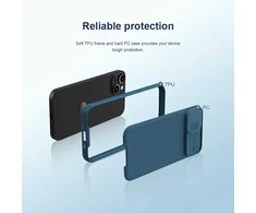 Nillkin CamShield Pro Magnetic Apple iPhone 14 Plus Camera Protector dėklas telefonui juodos spalvos (with MagSafe)