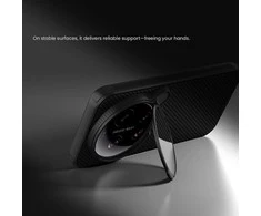 Dėklas Nillkin CamShield Prop Magnetic (skaidrus Lens) Case skirtas Xiaomi 17 Ultra skaidrus juodos spalvos