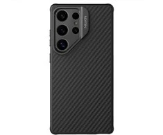 Nillkin CarboProp Aramid Magnetic dėklas skirtas Samsung Galaxy S25 Ultra juodos spalvos