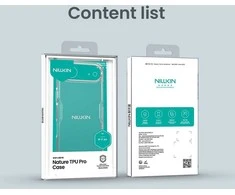 Nillkin Nature TPU PRO dėklas skirtas Apple iPhone Air skaidrus juodos spalvos