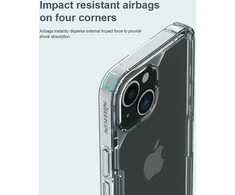 Nillkin Nature TPU Pro dėklas, skirtas Apple iPhone 14 Plus (mėlynas)