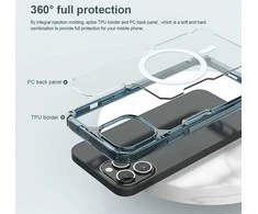 Nillkin Nature TPU Pro magnetinis dėklas, skirtas Apple iPhone 14 Pro (mėlynas)