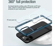 Nillkin Nature Pro Magnetic armored MagSafe Apple iPhone 15 Pro - dėklas telefonui baltos spalvos