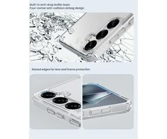 „Nillkin Nature TPU Pro“ magnetinis dėklas, skirtas „MagSafe“ telefonui „Samsung S25“ (baltas)