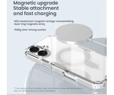 Nillkin Nature TPU Pro Magnetic dėklas suderinamas su MagSafe skirtas Apple iPhone 17 – Translucent juodos spalvos