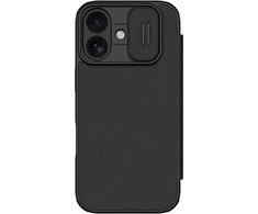 Nillkin Qin Book PRO dėklas skirtas Apple iPhone 17 juodos spalvos