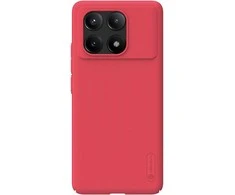 Dėklas Nillkin Super Frosted galinis dangtelis, skirtas Poco X6 Pro 5G Bright Raudona