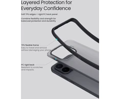 Nillkin Super Frosted PRO Back Dėklas Xiaomi 17T skaidrus juodos spalvos