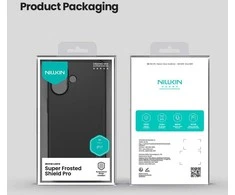 Nillkin Super Frosted PRO Back dėklas skirtas Apple Apple iPhone 17 skaidrus juodos spalvos