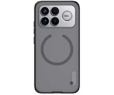 Nillkin Super Frosted PRO Magnetic Back dėklas skirtas Poco F8 Ultra skaidrus juodos spalvos