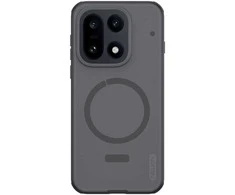 Nillkin Super Frosted PRO Magnetic Back dėklas skirtas OnePlus 15 Transparent juodos spalvos