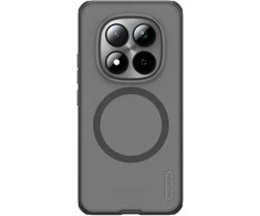 Nillkin Super Frosted PRO Magnetic Back dėklas skirtas Xiaomi Redmi Note 15 Pro 5G Transparent Juodas